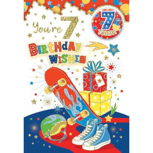 Picture of 7 TODAY BADGE CARD SKATEBOARD